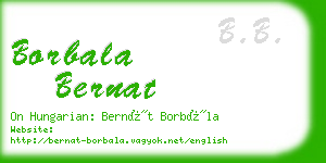 borbala bernat business card